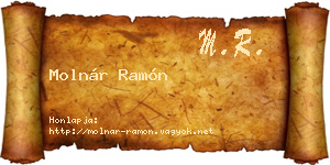 Molnár Ramón névjegykártya