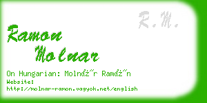 ramon molnar business card